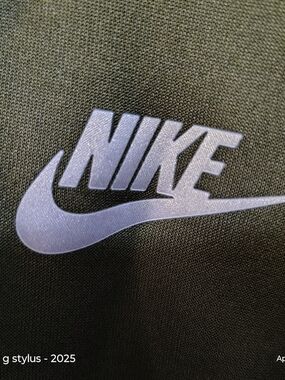 NIKE  Olive Green Track Jacket with Silver Swoosh- 3xl